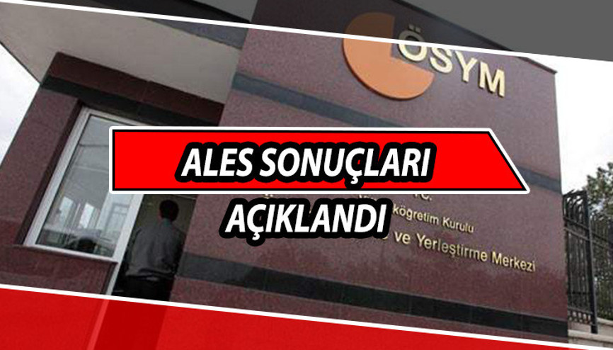 ALES sonuçları sorgulama ekranı osym gov trde erişimde ÖSYM 2021 ALES sınav sonuçlarını açıkladı