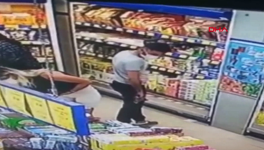 Markette gizlice fotoğraf çekimine gözaltı