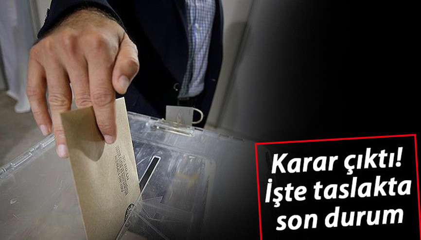 Son dakika: AK Partinin Siyasi Partiler Kanununda değişiklik öngören taslak çalışmasında son durum...