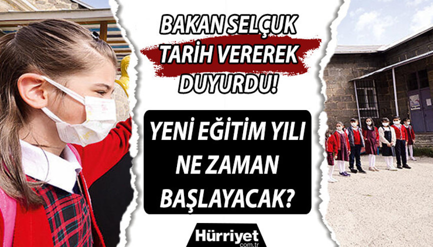 2021-2022 okullar ne zaman açılacak Yeni eğitim yılı ne zaman başlayacak Bakan Selçuk canlı yayında yanıtladı