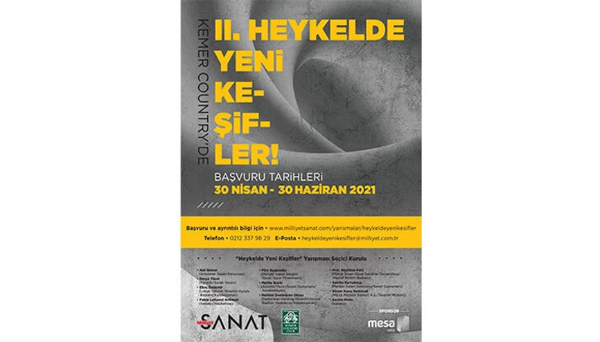 II. Heykelde Yeni Keşifler yarışması başvuru süreci yoğun ilgi nedeniyle uzatıldı