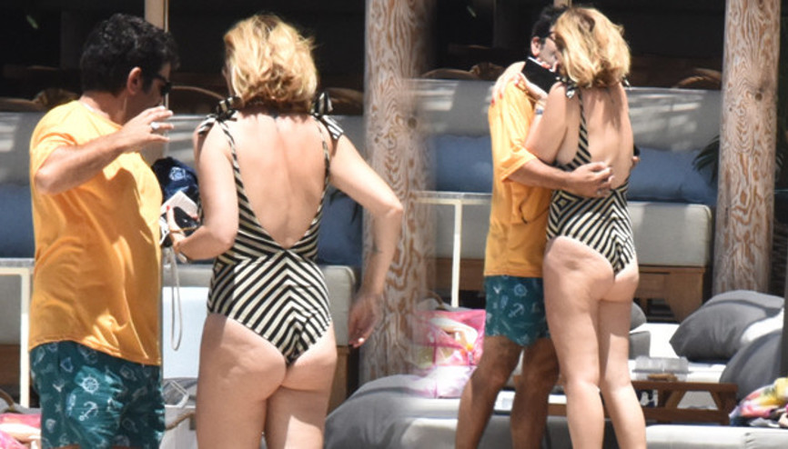 Ceyda Düvenciden eşi Bülent Şakraka hoş geldin öpücüğü