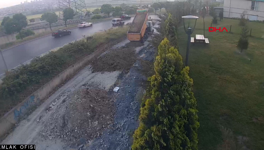 Avcılar ve Başakşehiri kaçak hafriyat döküm alanına çevirenler kamerada