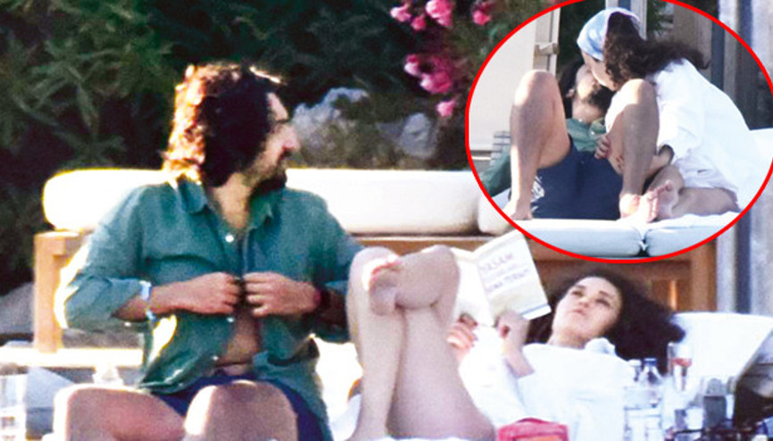 Melisa Şenolsun ve sevgilisi Umut Evirgen tatilde