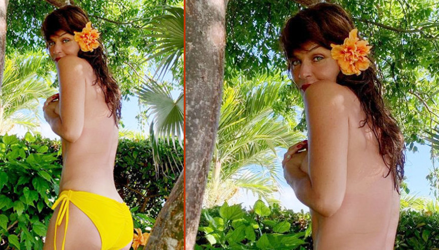 52 yaş pozları: Hem tasarlıyor, hem giyiyor