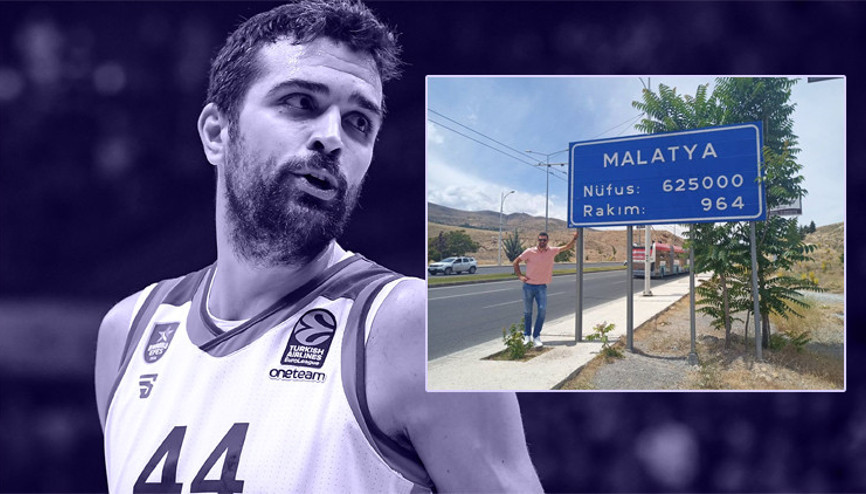 Anadolu Efes oyuncusu Krunoslav Simon Malatyada