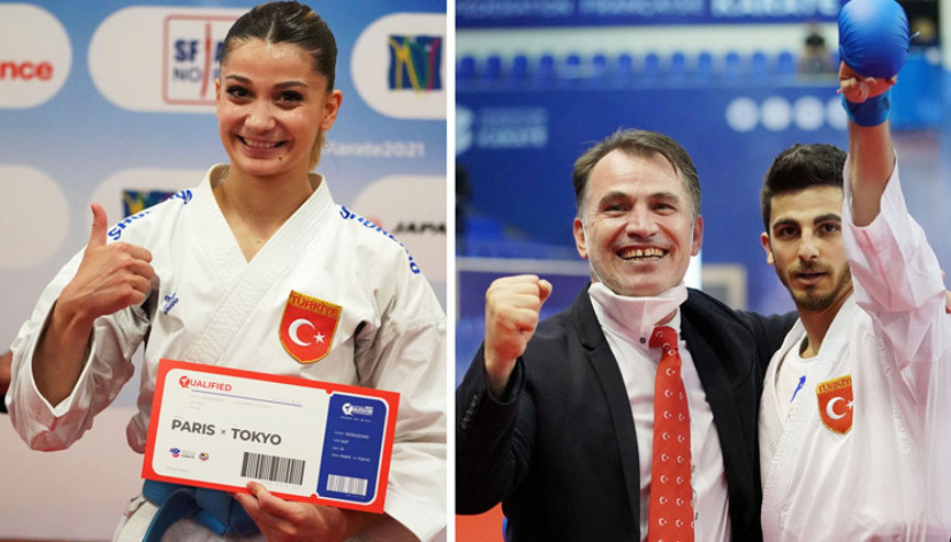 Milli karateciler Dilara Bozan ile Eray Şamdan olimpiyat kotası aldı