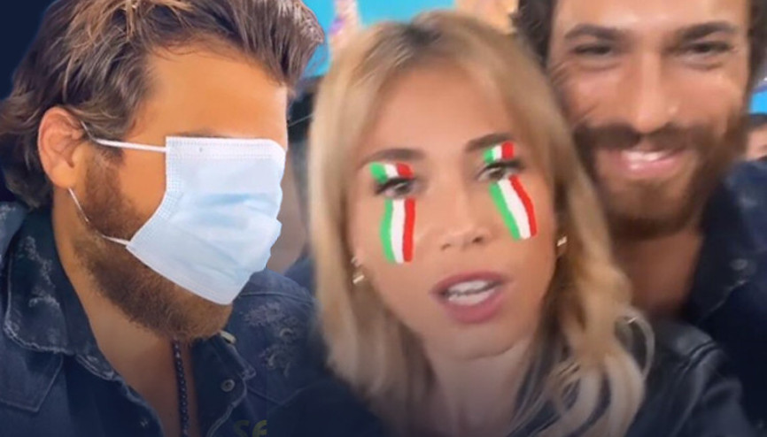 EURO 2020deki Türkiye - İtalya maçına damga vurdular Diletta Leotta sevindi, Can Yaman üzüldü