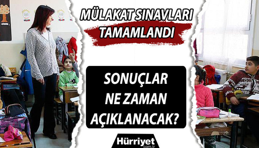 Sözleşmeli öğretmenlik sözlü sınavları tamamlandı: 2021 sözleşmeli öğretmenlik mülakat sonuçları ne zaman açıklanacak