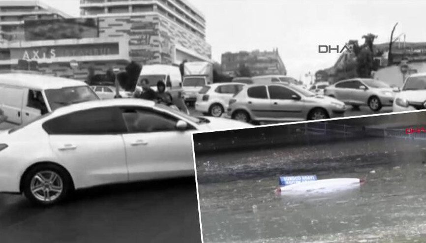 İstanbulda kuvvetli yağış etkili oldu