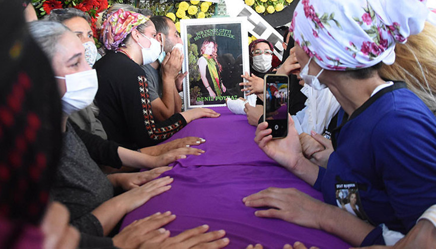 HDP il binasındaki saldırıda öldürülen Deniz Poyraz için cenaze töreni düzenlendi