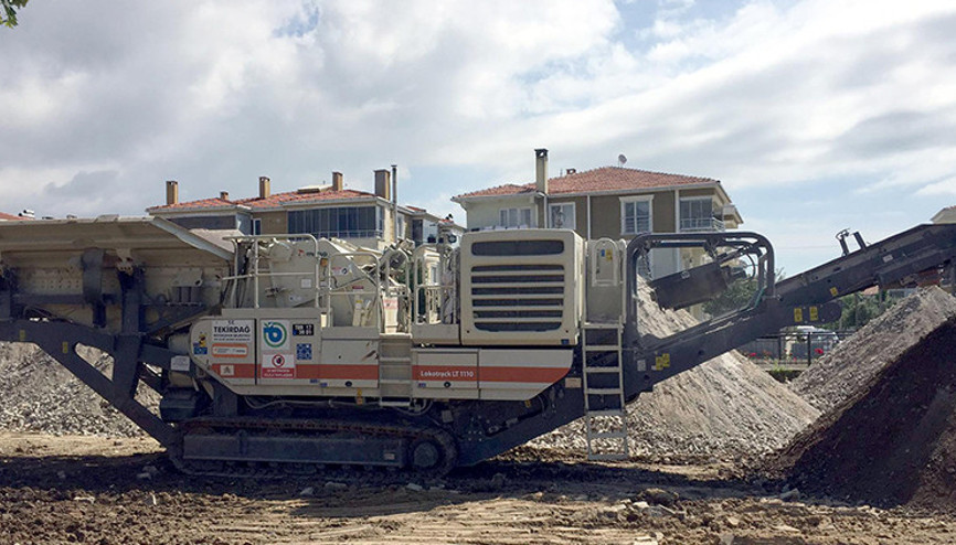 Tekirdağdan çalınan taş kırma makinesi İstanbulda bulundu