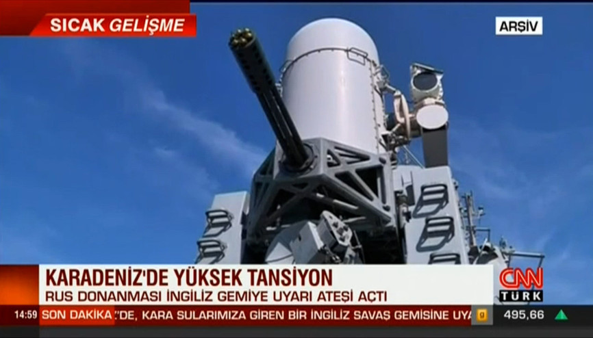 Karadenizde yüksek tansiyon Rus savaş gemisi uyarı ateşi açtı