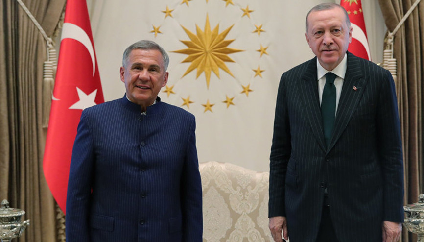 Cumhurbaşkanı Erdoğan, Tataristan Cumhurbaşkanı ile görüştü