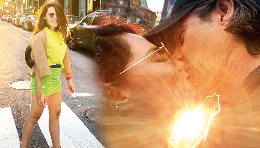 Belçim Bilgin aşka geldi... New Yorkta dudak dudağa