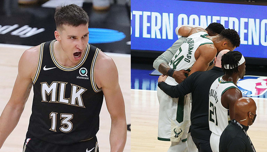 NBAde Gecenin Sonuçları | Antetokounmpo sakatlandı, Hawks seriyi 2-2- yaptı