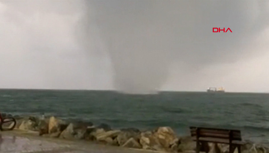 İskenderun Körfezi açıklarında hortum