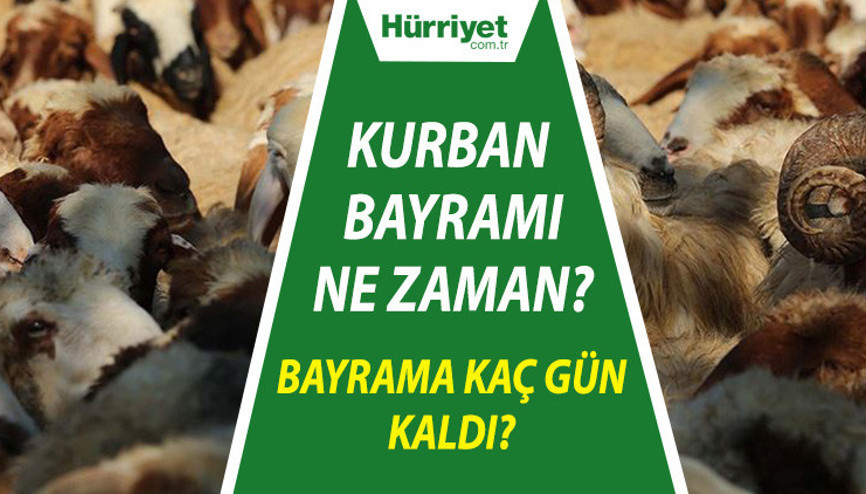 Bayram (Kurban Bayramı) ne zaman Arefe ve Bayramın 1. gününe kaç gün kaldı 2021 Kurban Bayramı tatil takvimi merak konusu