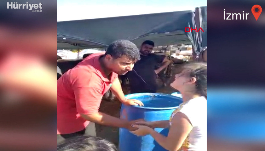 11 yaşındaki Nehirin kurban pazarında sıkı pazarlığı kamerada