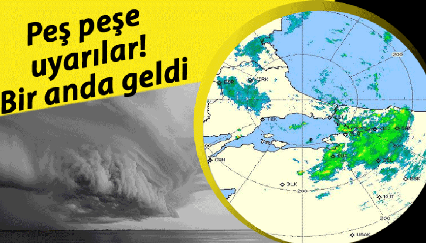 Son dakika... İstanbul ve çok sayıda kent için uyarı İşte son radar görüntüsü...