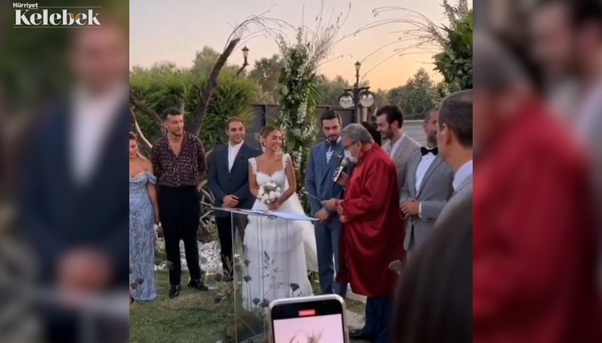 Oyuncu İsmail Ege Şaşmaz ve Hande Ünal evlendi