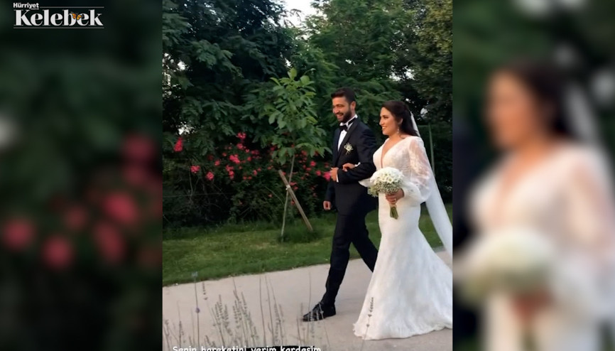 Cemile Canyurt ve Mertkan Kaya evlendi