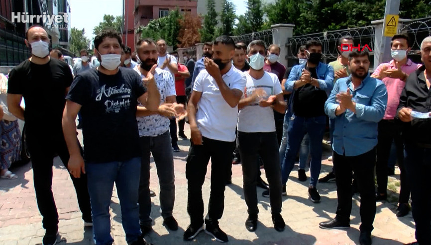 Gasp dehşetinin yaşandığı SAS holding önünde eylem