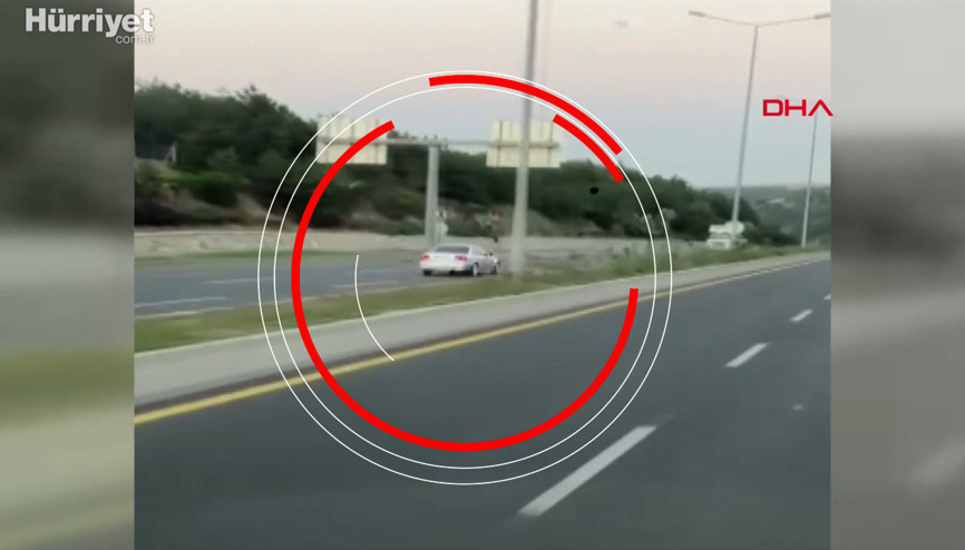 Ankara-Konya yolunda ters yönde giden sürücü, tehlike saçtı