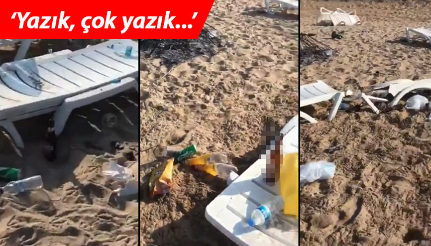 Turizm cennetinde kaydedildi... İsyan ettiren görüntü