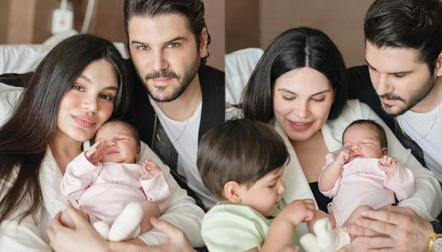 Almeda Abazi kızının yüzünü gösterdi... İşte Alina Sayışman