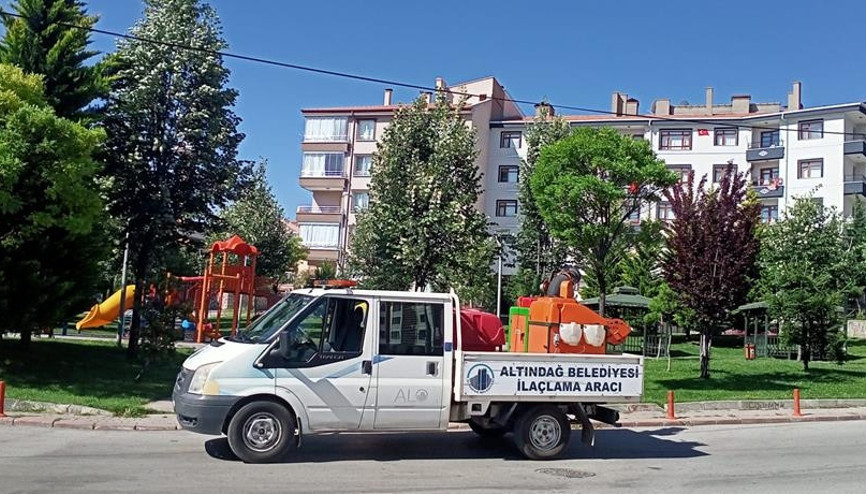 Haşerelere karşı ilaçlama çalışması