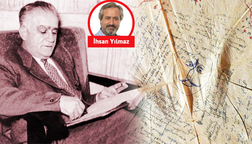 Tanpınar’ın yıllarca sakladığı peçete