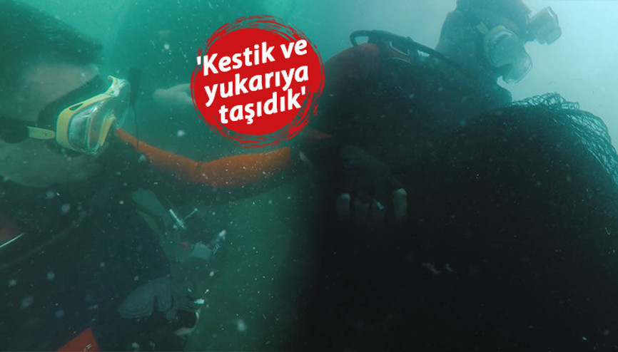 Bakan Pakdemirli Marmara Denizinden hayalet ağ çıkardı