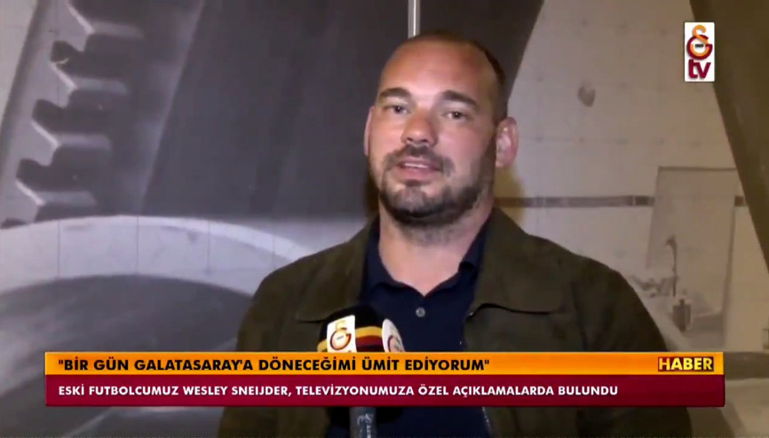 Wesley Sneijder: Galatasarayı destekliyor olacağım