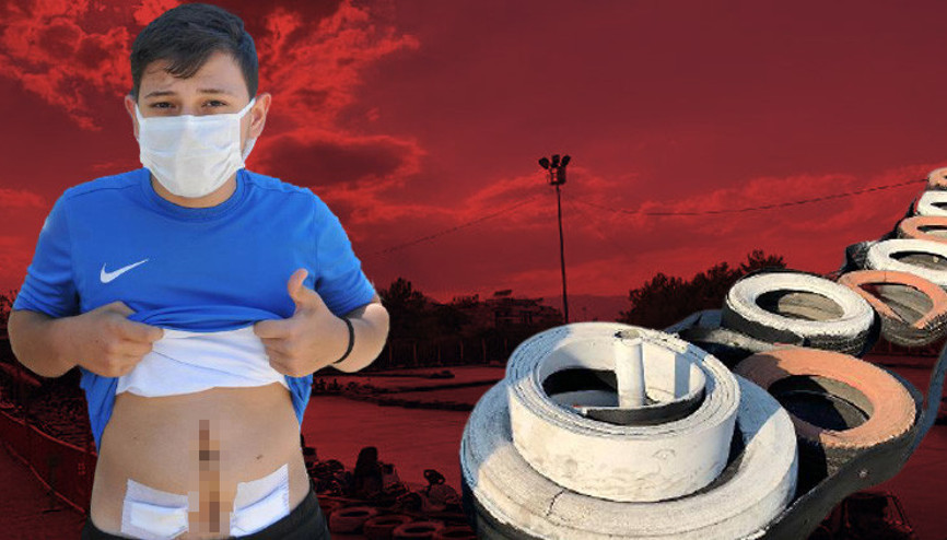 Go-kart pistinde ölümden döndü 17 yaşındaki Furkan kâbusu yaşadı