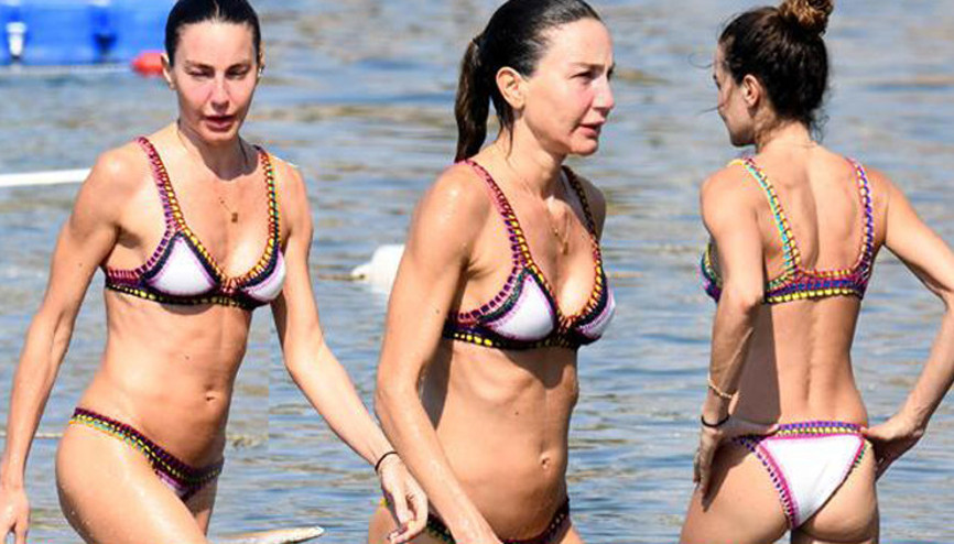 Ortakent güzeli... Ece Sükan tatilde