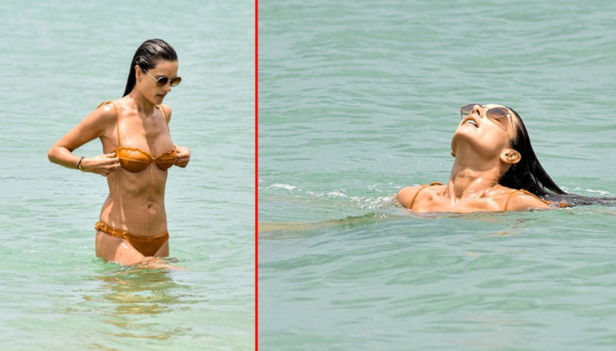 Alessandra Ambrosio tatile memleketine gitti