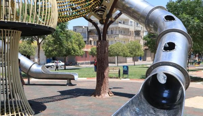 Şanlıurfa’da sacdan kaydırak tepkisi