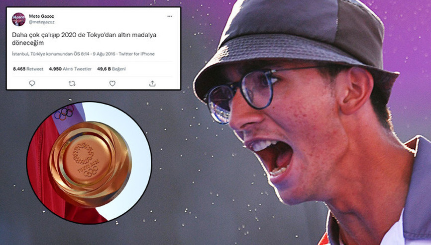 Son Dakika: Tokyo Olimpiyatlarında tarih yazan Mete Gazoz hedefi yıllar önce belirlemiş O paylaşımlar ortaya çıktı... Şapkasının sırrı...