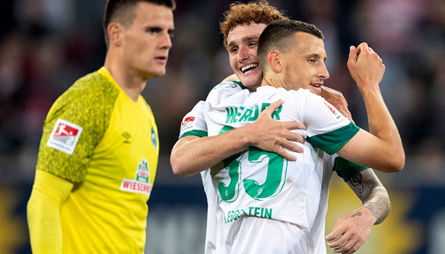 Werder Bremen’in yüzü deplasmanda güldü