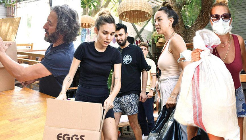 Berfu-Eser Yenenler, Doğa Rutkay, Yılmaz Erdoğan, Engin Öztürk, Fettah Can ve Cansu Kurtcu harekete geçti: Alaçatıdan yardım seferberliği Berfu-Eser Yenenler, Doğa Rutkay, Yılmaz Erdoğan, Engin Öztürk, Fettah Can ve Cansu Kurtcu harekete geçti: Alaçatıdan yardım seferberliği