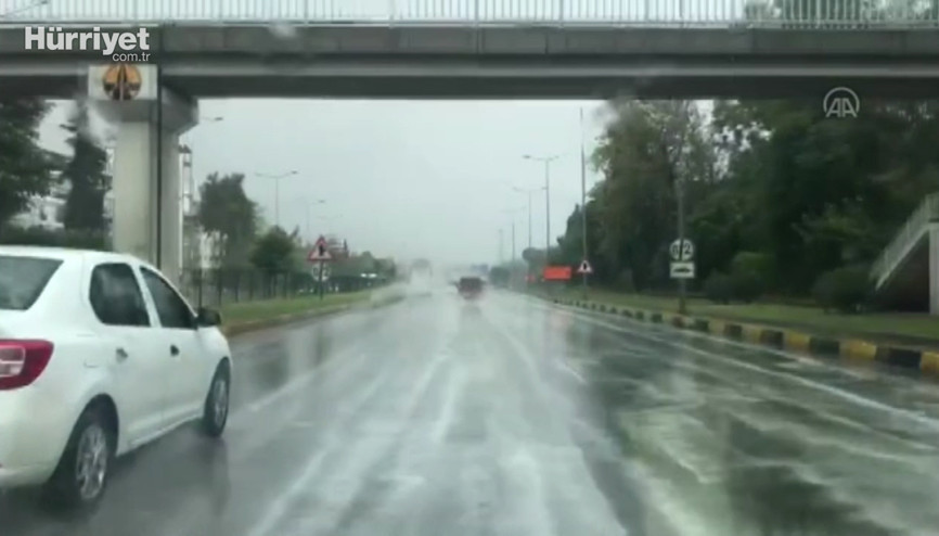 Antalyada yağmur yağması sevindirdi