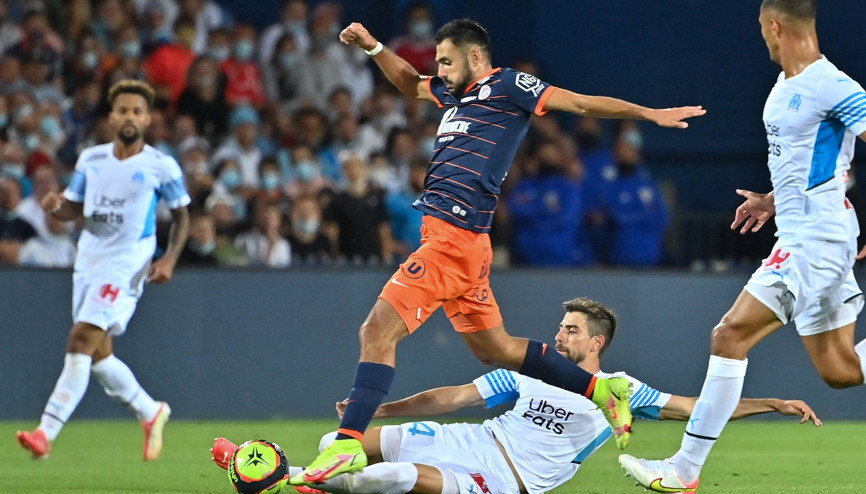 Montpellier - Marsilya maçından öne çıkan fotoğraflar
