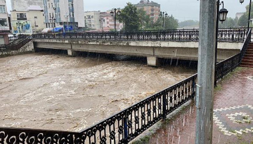 Samsun Termede alarm Sele karşı uyarı anonsları yapılıyor