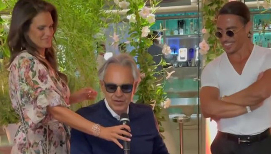 Andrea Bocelli ile kutlama Nusret Gökçe 37 oldu...