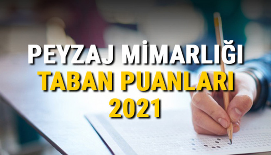 Peyzaj Mimarlığı taban puanları, başarı sıralamaları ve kontenjanları 2021 Peyzaj Mimarlığı taban puanları, başarı sıralamaları ve kontenjanları 2021