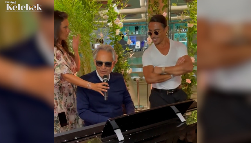 Andrea Bocelli ile kutlama Nusret Gökçe 37 oldu...