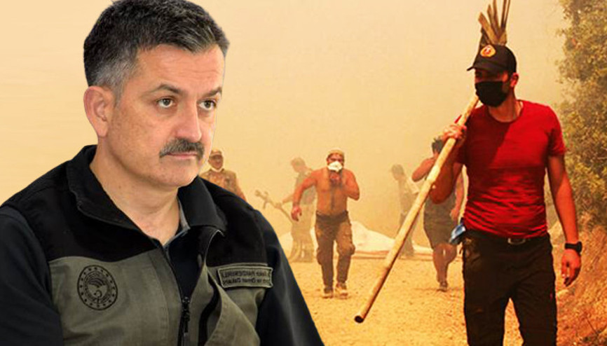 Son dakika: Bakan Pakdemirli duyurdu: Büyük yangınların hepsini söndürdük