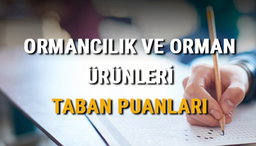 Ormancılık ve Orman Ürünleri taban puanları, başarı sıralamaları 2021 Ormancılık ve Orman Ürünleri taban puanları, başarı sıralamaları 2021