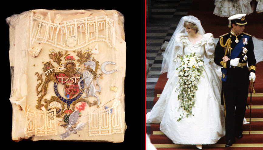 Prenses Diana ile Prens Charlesın düğün pastasından bir dilim 22 bin TLye satıldı